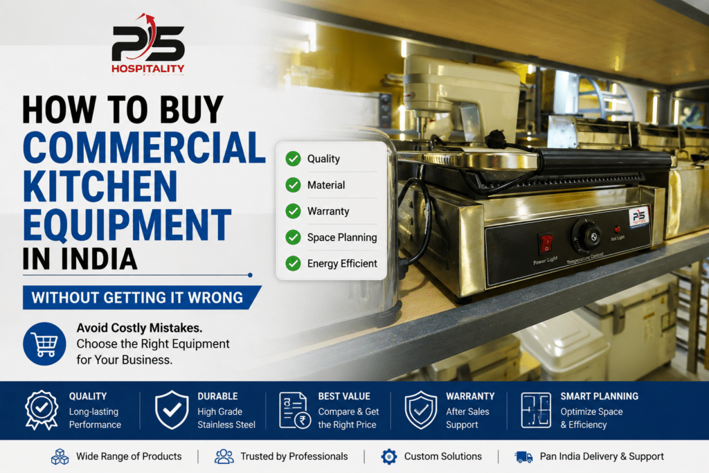 How to Buy Commercial Kitchen Equipment in India Without Getting It Wrong